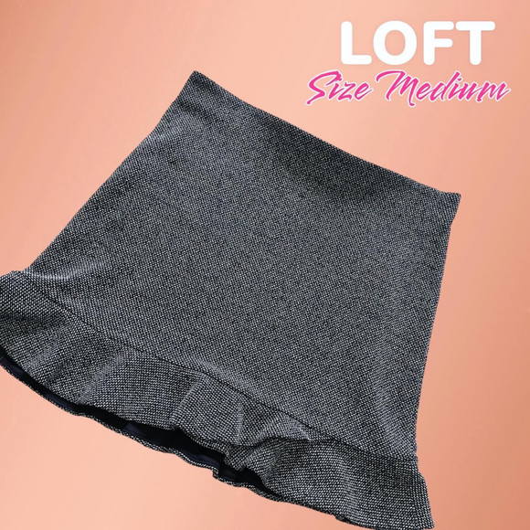 LOFT Dresses & Skirts - ANN Taylor Loft Women Gray Casual Skirt- M